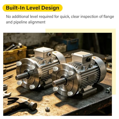 Flange Two Hole Pins Set, 304 Stainless Steel Pipe Fitting Tools with Built-in Level, 1-5/8"Diameter, Essential Pipefitter Tools for Pipe Flange Hole Positioning Alignment 1-5/8 Inch Diameter