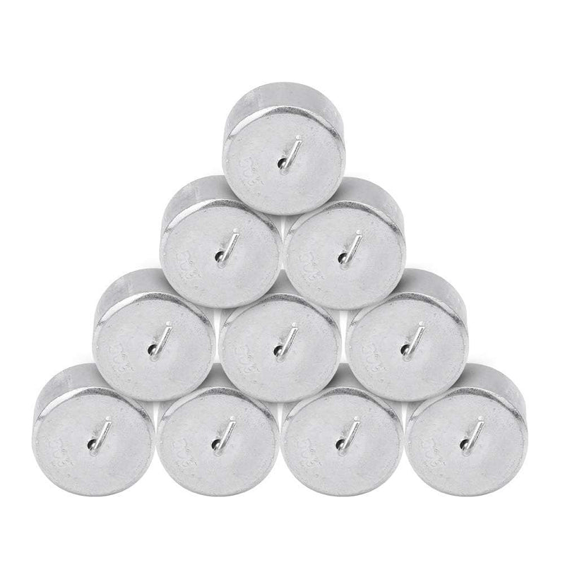 Calibration Weight Set of 10 50 g Metal Weights with Hook and Ring for Digital Jewellery Scales Science Laboratory Weights Training