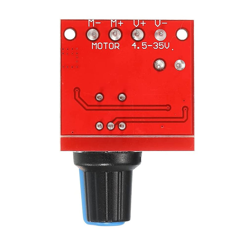 GUUZI DC Motor Speed Controller DC 6V 12V 24V 35V, DC 5V-35V 5A Voltage PWM Adjustable Driver Switch with Control Button (6pcs) 6pcs