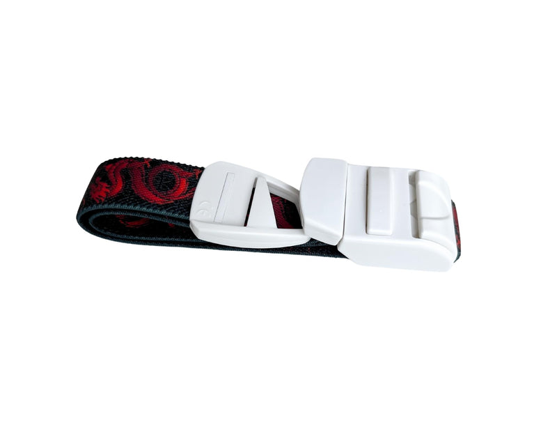 Red Dragon Pattern Medical Tourniquet with ABS Plastic Buckle Latex Free Elastic Band Perfect for Doctors, Nurses, Students and Paramedics