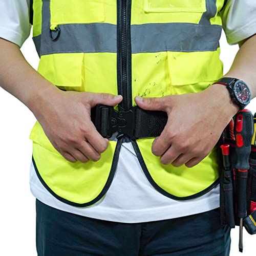 MELOTOUGH 2" Nylon Web Work Tool Belt for Men with Heavy Duty Quick Release Rugged Metal Buckle + Small Tool Pouch with Belt Clip, Pocket Tool Belt Pouch,Electrician Clip on Tool Pouch