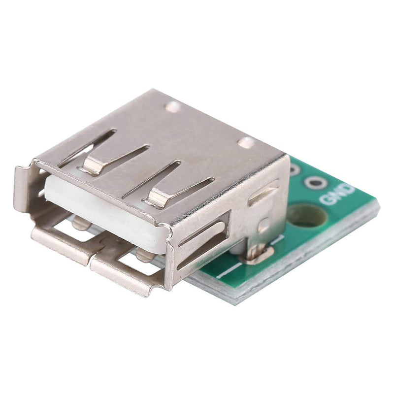Walfront 10 pieces USB breakout board, USB to DIP adapter 2.54 mm USB socket USB type A breakout board, 4 pins pin board mini USB breakout board