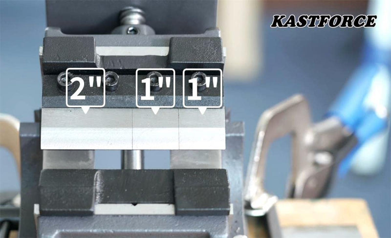 KF5007 4 Inch 100mm Vise Mount Metal Brake Bender Attachment Bending Max Capacity 14 Gauge 2mm Mild Steel 1/8" Aluminum 4inch