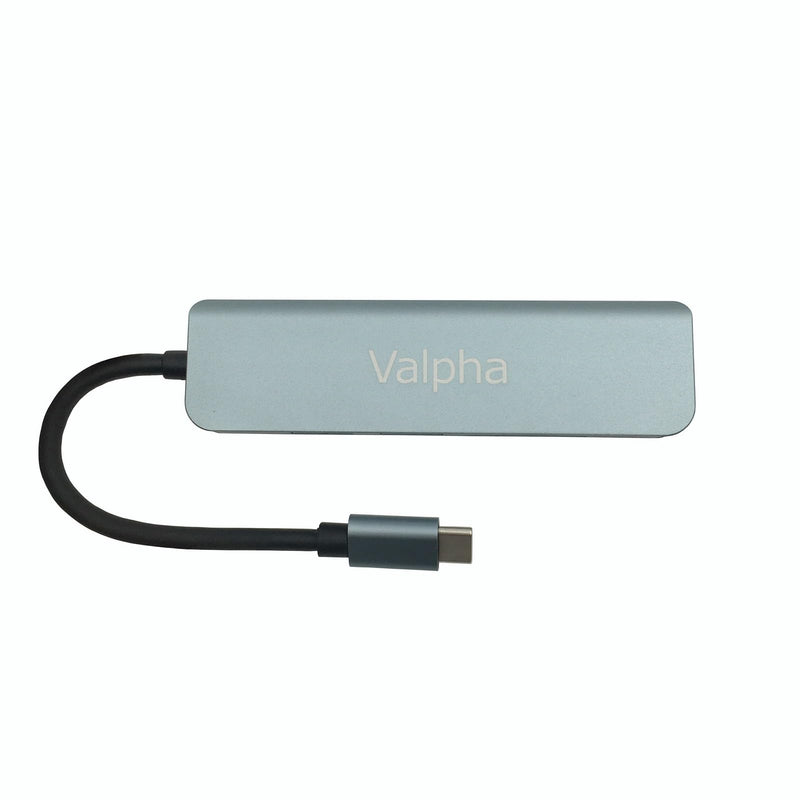 Valpha Type C to USB 2.0 and 3.0 hub TF/SD Card Reader high Speed Extender Dock (5 in 1) Converter with Laser Carving Never give up