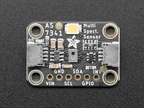 Adafruit AS7341 10-Channel Multi-spectrometer Light/Color Sensor, 16 Wavelength Sensors, White & Near-IR, Compatible with Arduino, Raspberry Pi