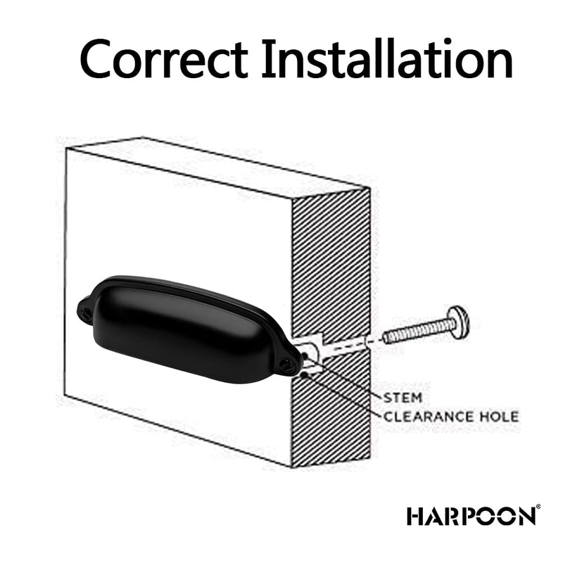 HARPOON Cup Handle Pulls Kitchen Drawer Cabinet Hardware European Style 3 Inch 10 Pack Oil-Rubbed Bronze Oil Rubbed Bronze