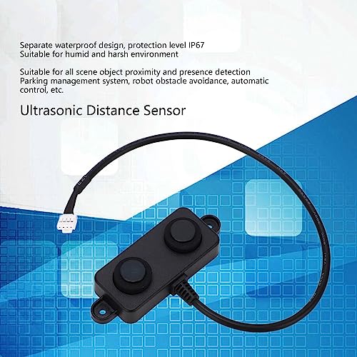Ultrasonic Distance Sensor DC 3.3V to 5V Waterproof Ultrasonic Sensor Parking Occupancy Vehicle Detector UART Automatic 3 to 450cm