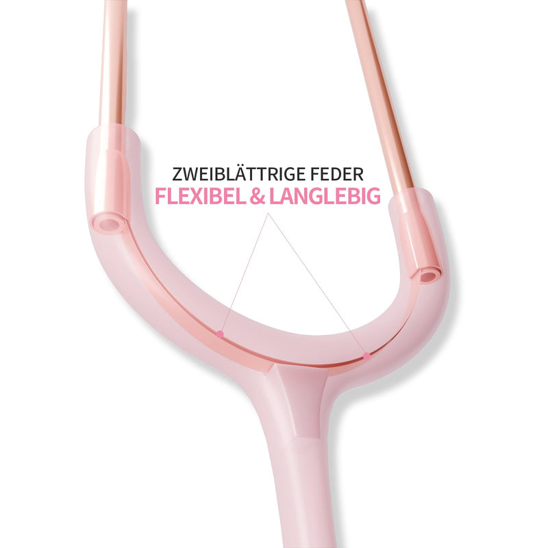SCIAN Double Head Stethoscope for Doctors, Nurses, Students, Children and Adults, Classic Stainless Steel Lightweight Stethoscope with Accessories and Carry Bag (Pink) pink