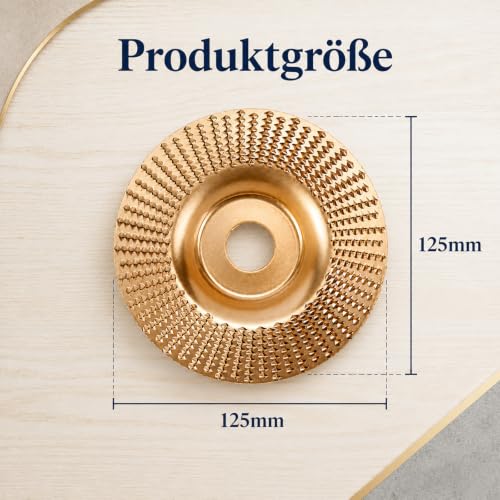 Tungsten Carbide Grinding Wheel 125mm, Sturdy Tungsten Carbide Grinder, Sanding Discs for Angle Grinder, Wood Carving Disc Durable for Woodworking Tools, Professional Craftsmanship