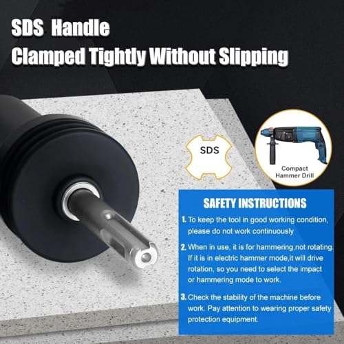 18 Needles SDS Shank Electric Hammer Needle Scaler Adapter, Hardened Alloy Steel Rust Remover Concrete Drilling Tool For Masonry Tile Surfaces Preparation