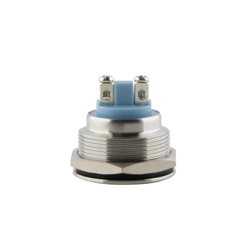 SeKi stainless steel push button Ø16mm momentary curved head shape screw connection; Bell button standard - screw 16mm - curved