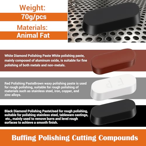 18 Pack 4 Inch Buffering Wheels Polishing Kit with Compound for Angle Grind