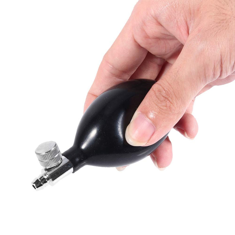 Black Blood Pressure Inflation Bulb - High Quality Latex Replacement Bulb with Vent Valve, Manual Hand Air Pump for Blood Pressure Monitor, Cervical Traction & Massage Cushion