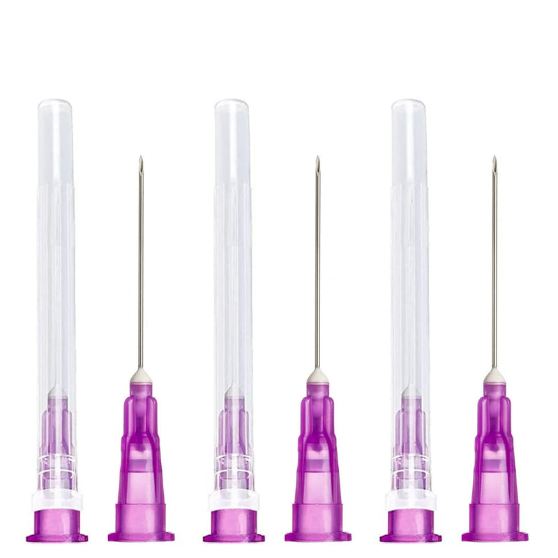 100 pieces x 24G x 1" (0.55mm x 25mm) stainless steel dispensing tube for refill liquids, individually packed, refill tubes for industry, science laboratories, household, hobby, liquid oil, adhesive ‎24G x 1" (25mm)