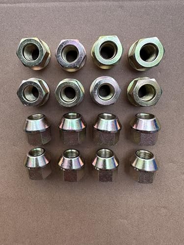 16pcs Factory Style 9/16-18 Open Design Bulge Wheel Lug Nuts 611-162 Replacement for 1994-2010 Dodge Ram 2500 3500 SRW & 2007-2009 Ram 1500