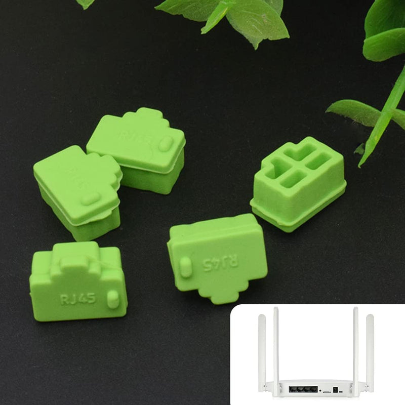Silicone dust protection RJ45 port dust protection RJ45 a cover dust protection PC cover dust protection PC, switch, router RJ45 port plug cover, suitable for idle RJ45 port dust protection, 30 pieces