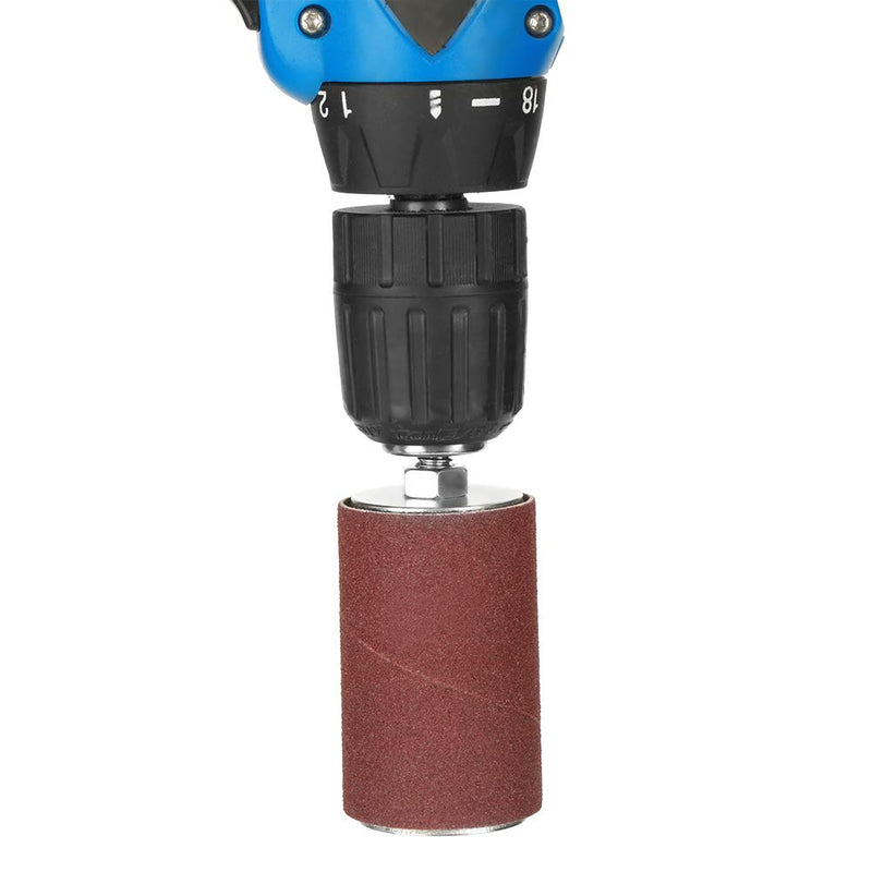 Rubber Grinding Drum Set, 20 Pieces Drill Sanding Drum Set Sanding Sleeves with Case for Drill