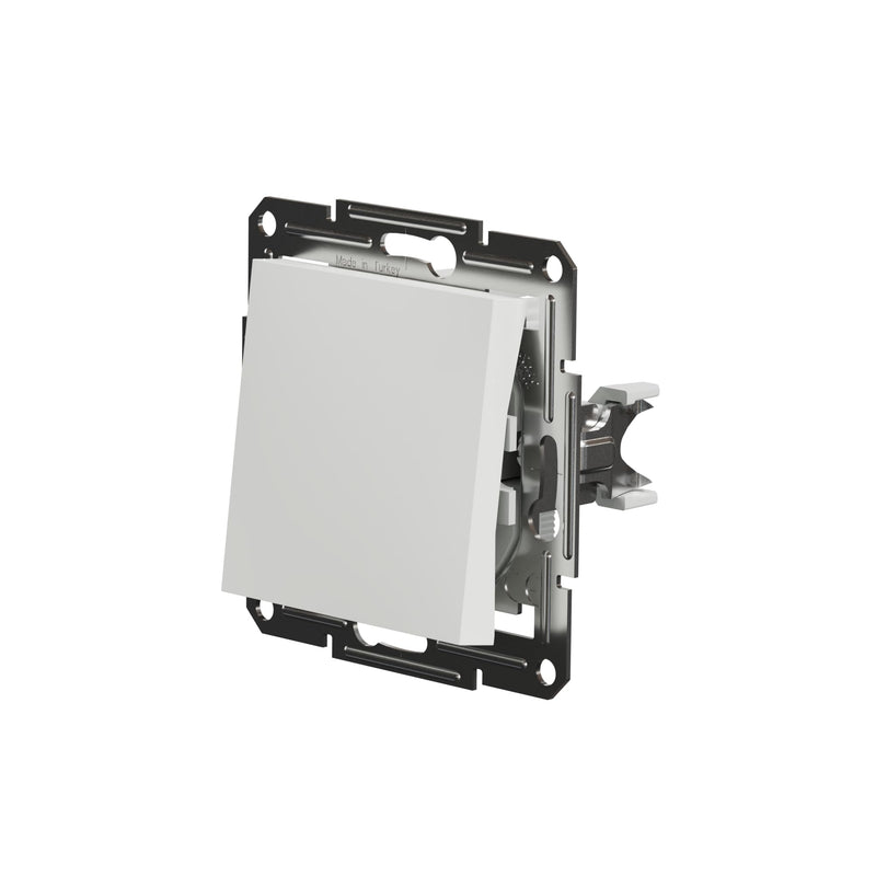 Schneider Electric Asfora EPH0770121D button 1-way button 10 A - 250 V, flush-mounted, plug-in terminals, white