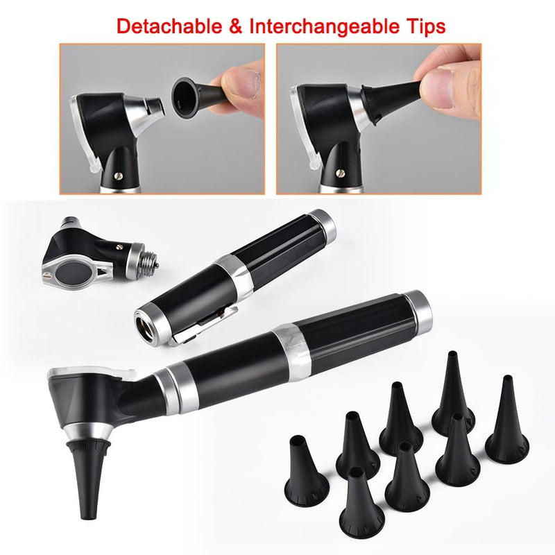 Jiusion Original 100 Pack 4 mm Otoscope Speculum Tips for Jiusion 3X Otoscope or Same Style Otoscope, Disposabe Speculum Otoscope Caps Accessories 100 Pieces in Total | Disposable Speculum Otoscope Caps Accessories Pack of 100 ABS Plastic for Jiusion a...
