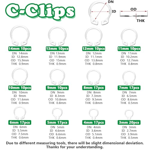 660PCS Snap Rings