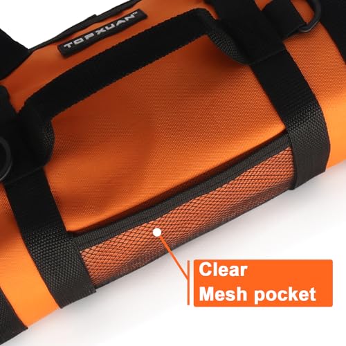 16 inch Tool Bag Add Tool Up Roll Bag,Heavy Duty Waterproof,Orange
