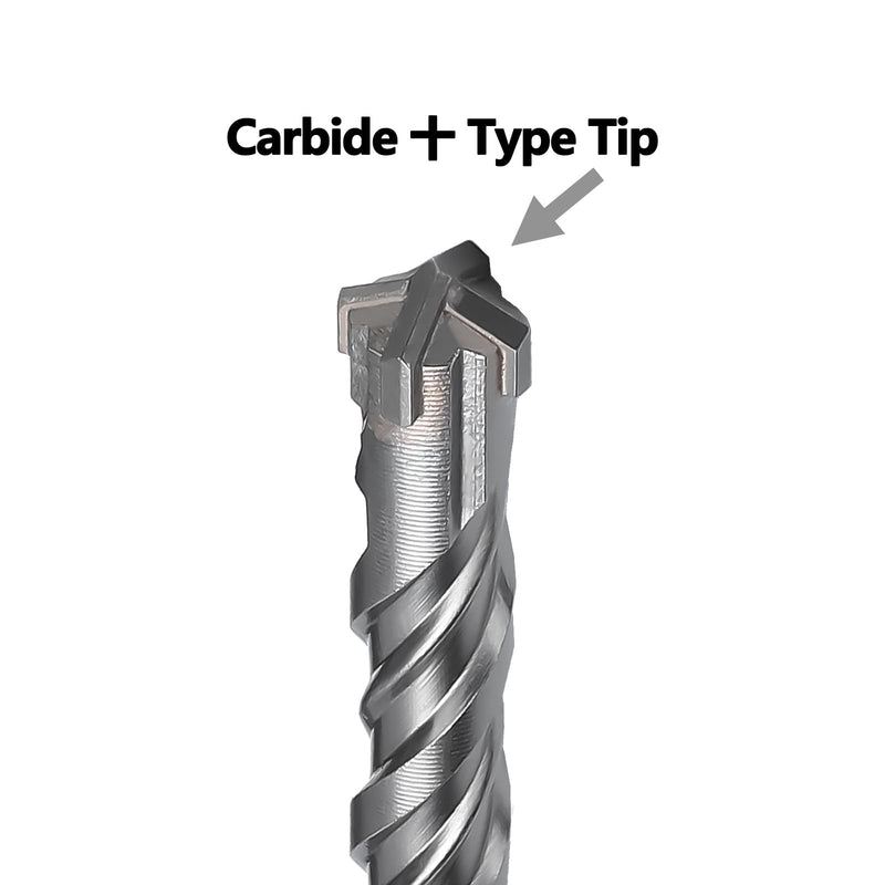1-1/2 x 10 inch SDS Max Rotary Hammer Drill Bit, 38x260mm Carbide Tip Masonry Drill Bit,Concrete Drill Bit for Masonry, Brick, Stone, Concrete (Length :260mm / 10 inch, 38mm (1-1/2 in) Diameter) 38mm ( 1-1/2 in ) Diameter Length :260mm / 10 inch
