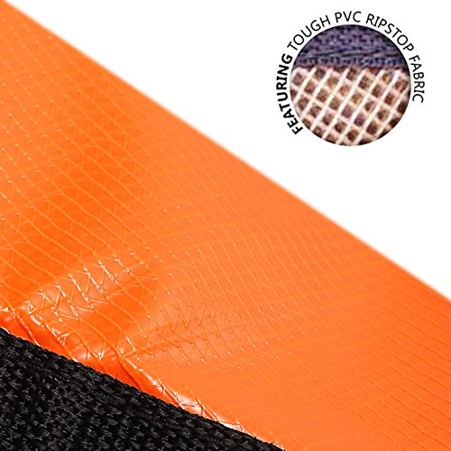 Sea Anchor Drift Sock,24”/32”/42” Parachute Drift Anchor with Harness Buoy for Marine Boat/Yacht/Jet Ski/Inflatable/Power Boat/Sail Boat Orange 32'' for 16-20ft Boat