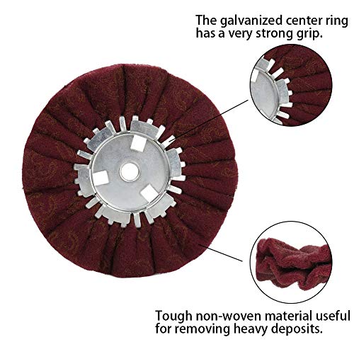8" Non-Woven Airway Buffing Wheel with Buffing Polishing Cutting Compounds
