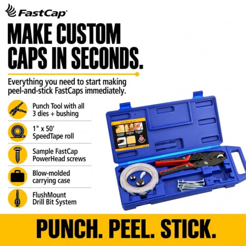 FastCap Custom Color Punch Kit Basic for Making Peel-and-Stick FastCaps