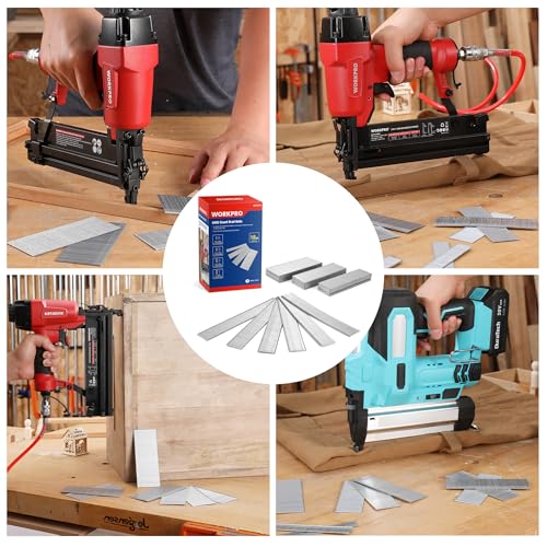 WORKPRO 18 Gauge Brad Nails, 2'',1-1/2'',1-1/4'', 3/4''Brad Nails