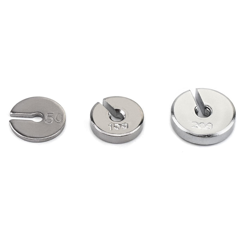 QWORK Slotted Weight Set, 13 Weights with Hanger and Case 1 Set