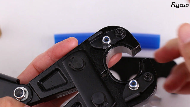 Combo PEX Crimping Tool Set with 1" Fixed Jaw and 3 Interchangeable Jaws in 1/2" 3/4" 3/8" for Copper Crimp Rings(4 Sizes in Total), Includes Go/No-Go Gauge, Complies with ASTM F1807 Standard 1'' Crimper with 1/2'' 3/4'' 3/8'' Jaws