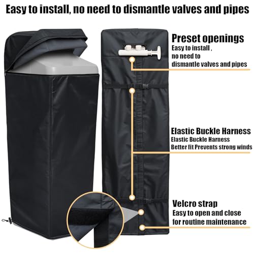 Winter Insulated Cover for WHES30E&WHES40E Grain Water Softener Black (Winter)
