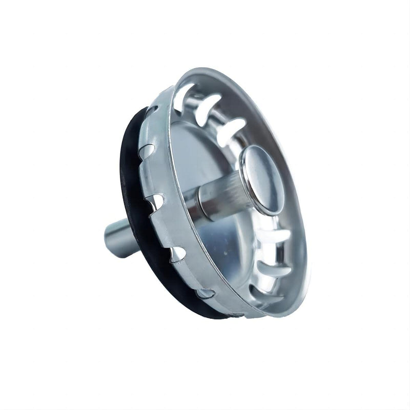 Qrity 304 Stainless Steel Kitchen Strainer Basket Valve Basket Drain Basket Drain Valve Diameter 84mm G1½ Top 84mm
