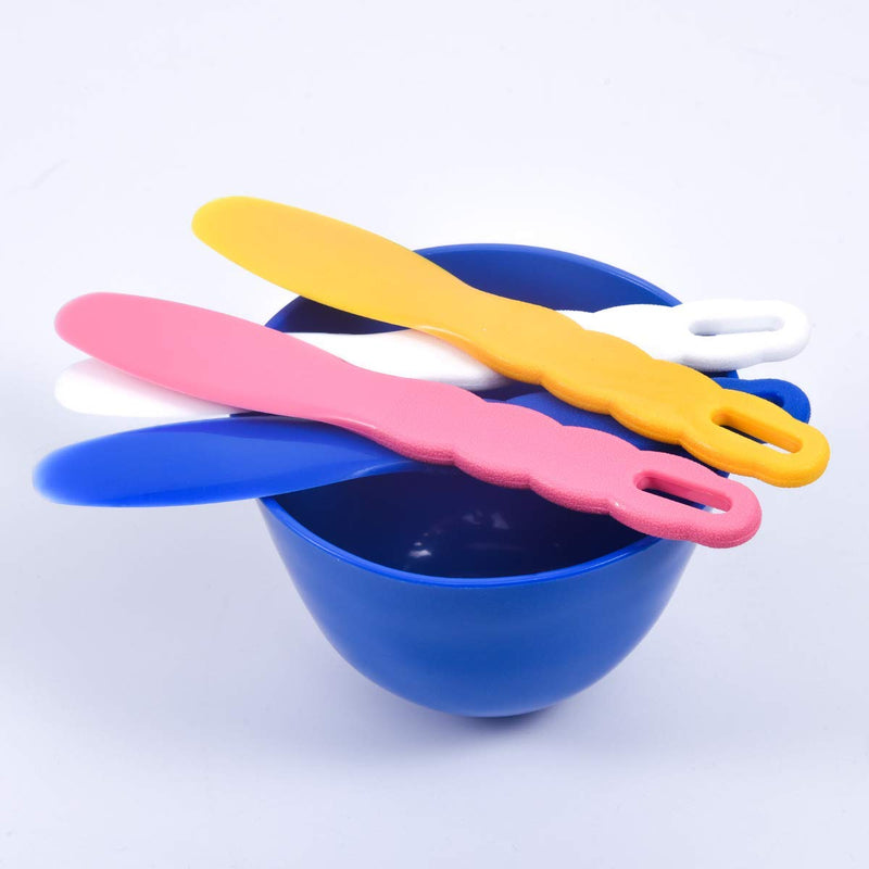 3 flexible rubber mixing bowls, dental rubber plastic spatulas for alginate and plaster materials.