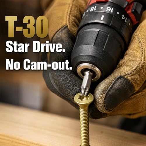 Yaocom 63 Pcs #14x3-1/4-2lbs Trailer Deck Screws Self Tapping #14 x 3-1/4"-2lbs