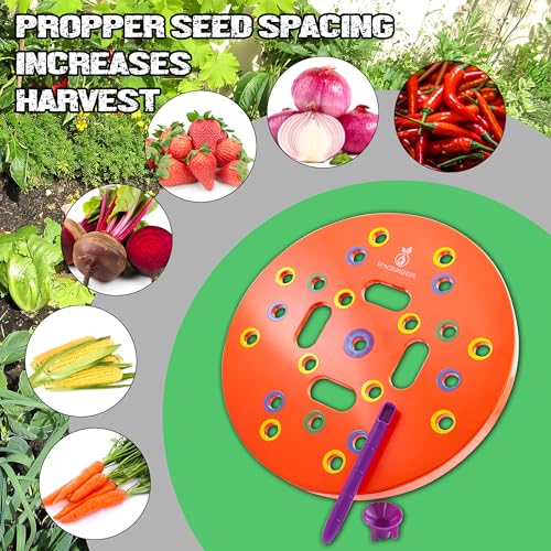 Seed Spacer Tool Bundle with Row Seeder for Pots, Trays and Raised Beds Kit