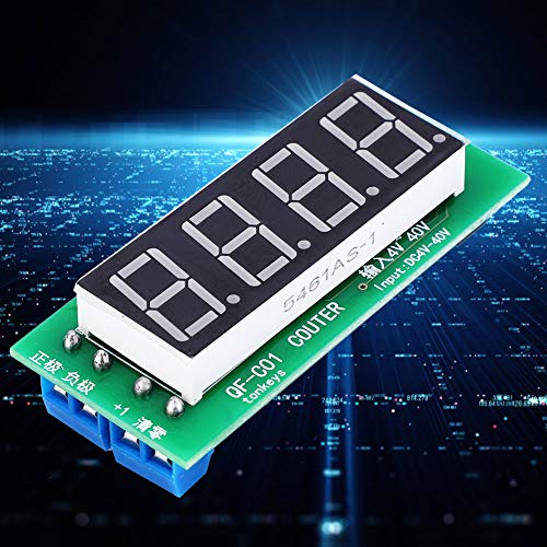 4-Digit Digital Counter Module with Memory Function, Electric Counting Meter 0-9999 Counting Range, DC 4-40V Digital Counter for Industrial Applications