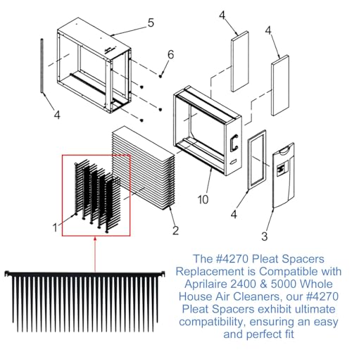 4270 Fresh Air Ventilation Pleat Spacers 2400 Filter for Aprilaire