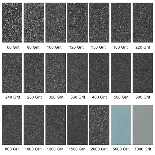 HARFINGTON 20pcs Sandpaper 80 Grit 18 x 12 Inch Silicon Sanding Sheets 20
