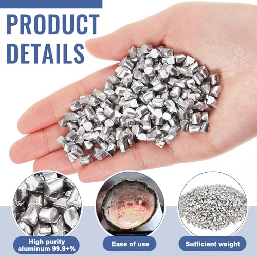 Shimeyao High Purity 99.9+% Aluminum Chop, 2.2 Pound Alum Granules Pellets