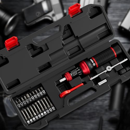 VANPO Torque Screwdriver, 10-70 In-lb, 24 Piece, Click Style for Gunsmith 10-70 inlb