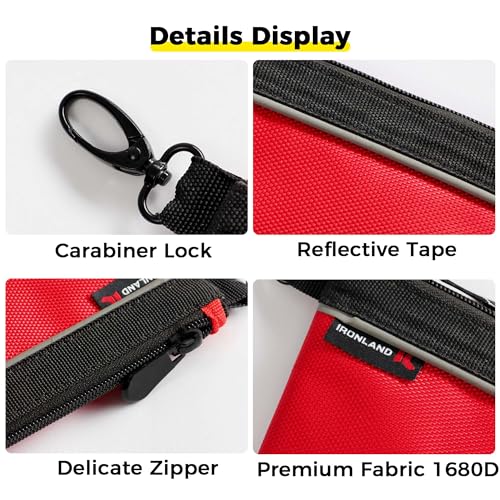 4 Pack Combo Waterproof Small Tool Bags and 4 Pack 12inch*5.5inch Small Tool Pouches with Zipper