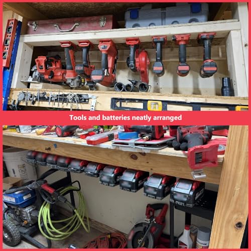 22pcs Tool and Battery Holder for Milwau-kee 18V Battery and Tool