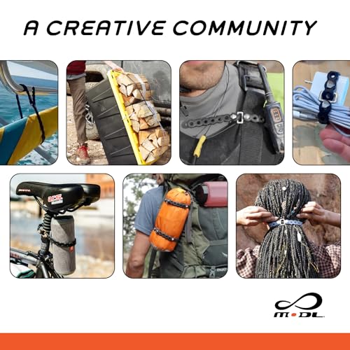 MODL Infinity Tool™ 8-Pack (4 Glacier, 4 Neon Orange) for Camping, Travel & EDC