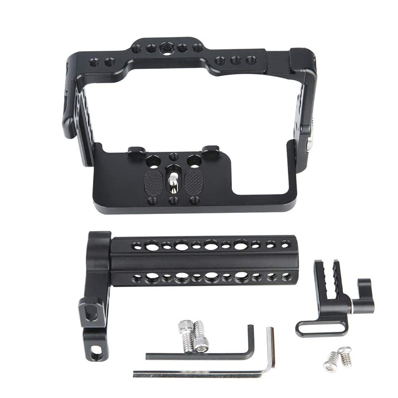 NICEYRIG Camera Cage Kit for Sony A7RIII/ A7RIV/ A7III/ A7SIII/ A7RII/ A7SII/ A7II/ A9, with Cheese Top Handle and Cable Lock Clamp - 190