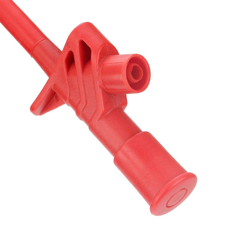 Test probe, 2 pieces. P5004 test hook clamp, quick insulated, quick professional test clamp, nickel plating, surface treatment, flexible high voltage probe