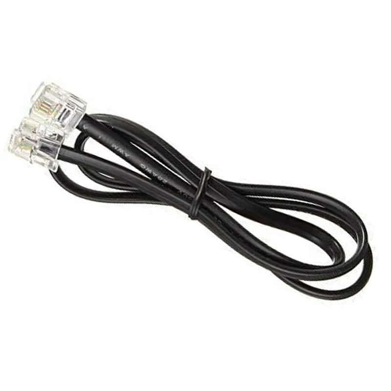 NEORTX RJ11 to RJ11 Cable 5ft, 1.5 Meters Phone Cord Telephone Line Extension Cord Cable Wire Male to Male RJ11 6P4C Modular Plug for Landline Telephone Fax Machine (Black)
