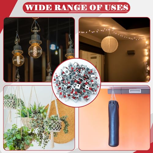 MorningRo 100 Pcs Powder Actuated Drive Pins 1-1/4" 90 Degree Ceiling Clip
