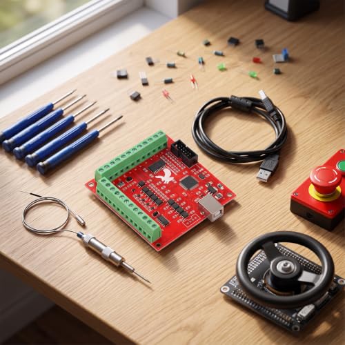 CNC USB 4 Axis Motion Control Card, Interface Breakout Board for Stepper Motor Driver